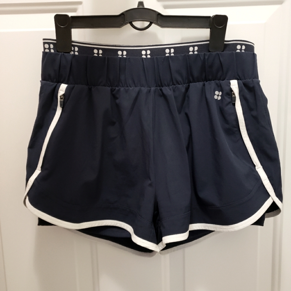 Sweaty Betty 4" Lined Navy Shorts